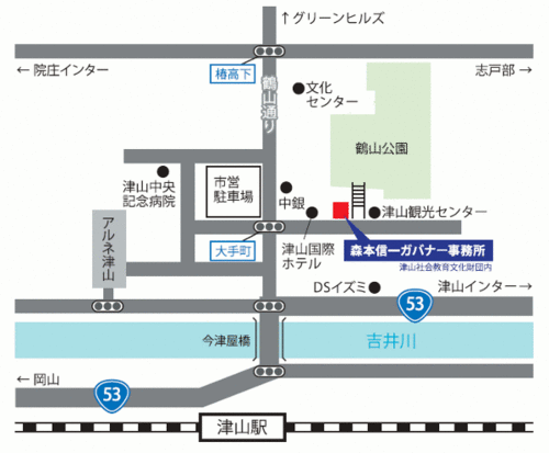 ガバナー事務所の地図